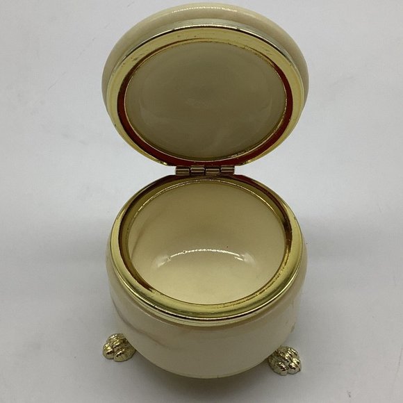 Alabaster Hand Carved Trinket Box's, Made in Italy - Picture 7 of 12